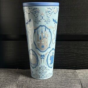Disney Cinderella Blue Castle Themed Corkcicle 24 oz cold cup